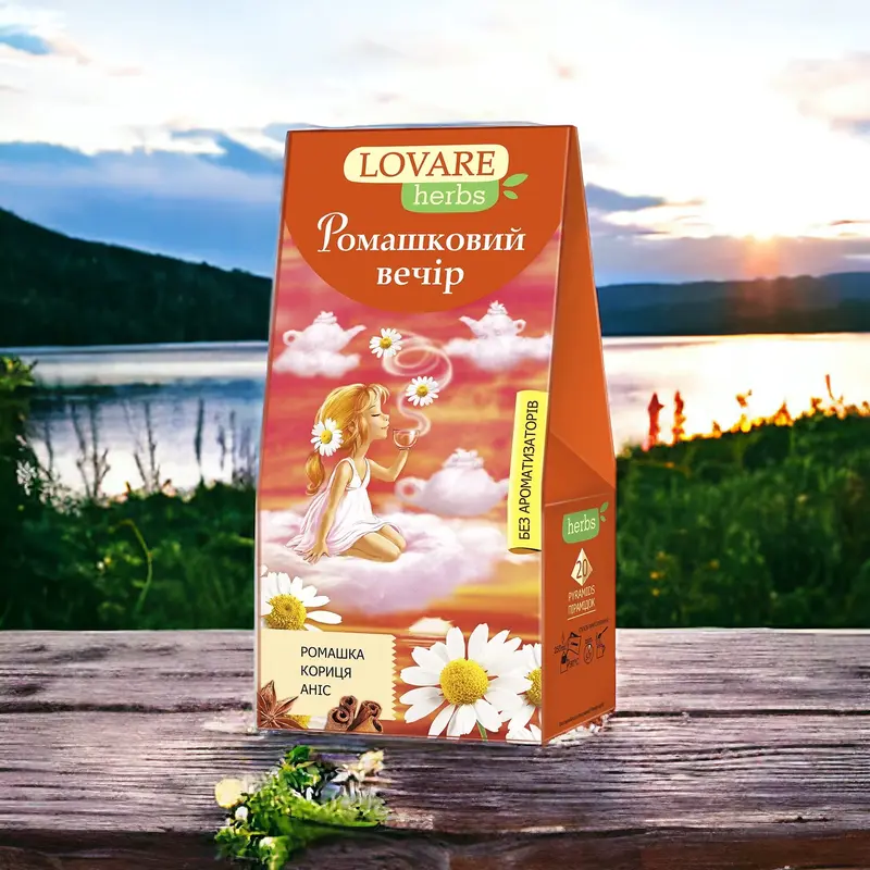 Lovaré Chamomile Evening örtte 20st tepyramider 36g