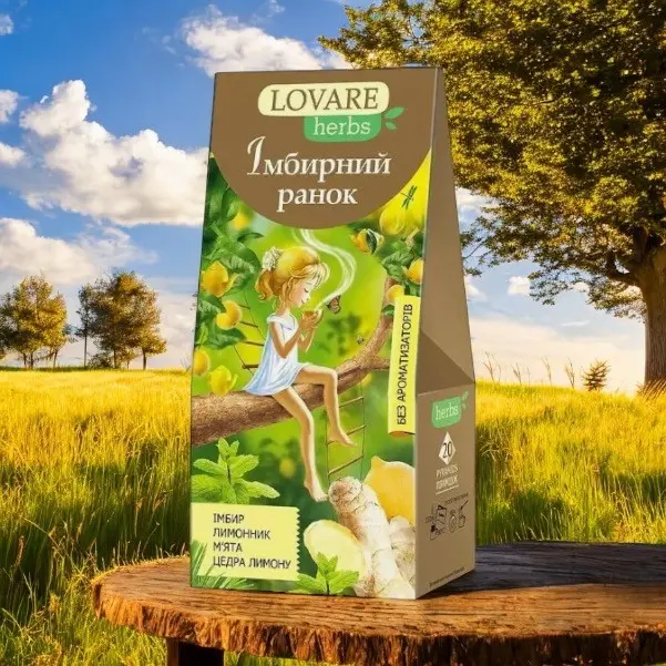 Lovaré örtte Ginger Morning 20st tepyramider 36g