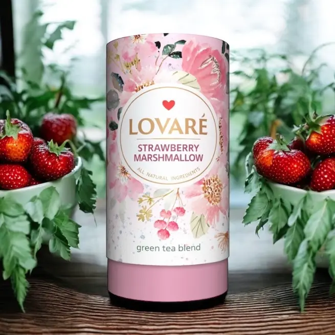 Lovaré Strawberry Marshmallow Lös-te i Papptub 80g