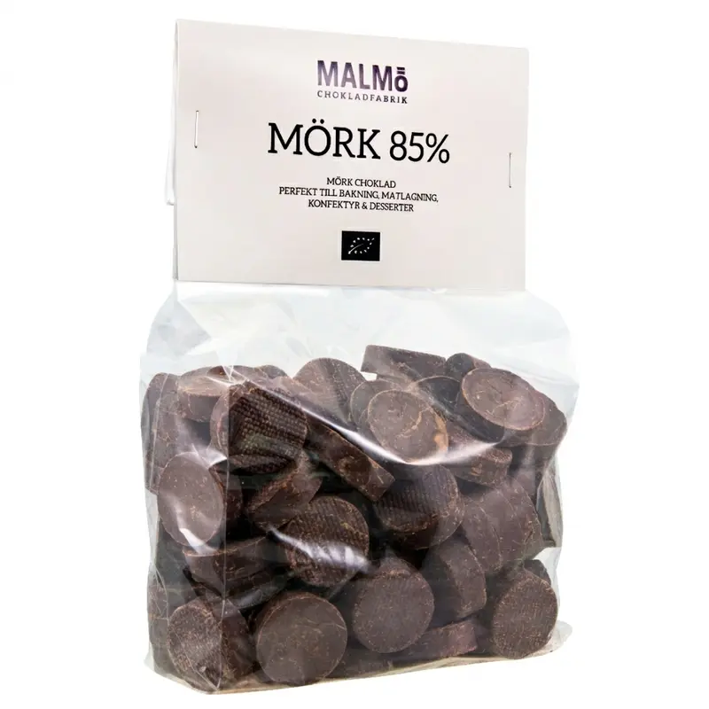 Malmö Chokladfabrik Mörk Choklad 85% EKO 1Kg