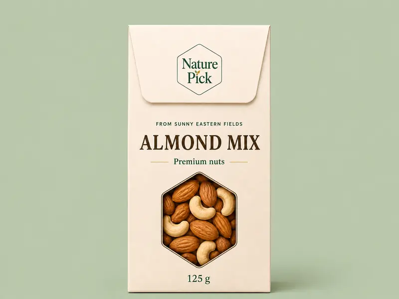 Mandelmix – naturella och skållade mandlar