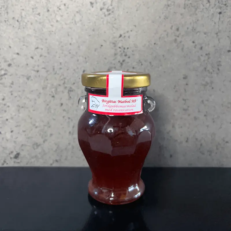 Marmelad jordgubb och rosenvatten 120g