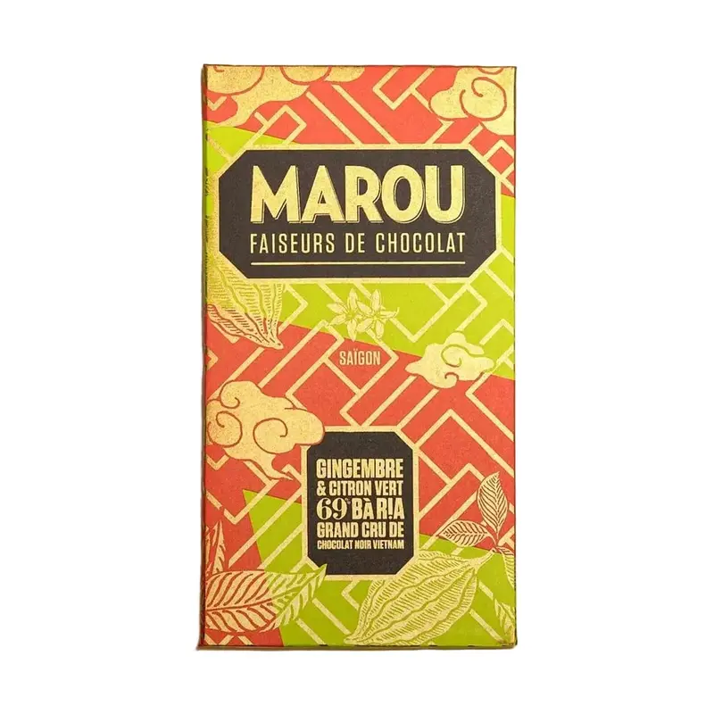 Marou Ba Ria 69% – Ingefära & Limeskal 80g