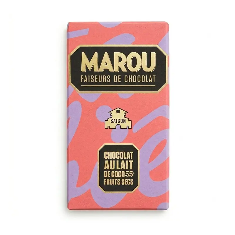 Marou Saigon 55% – Kokosmjölk & Torkad Frukt 80g