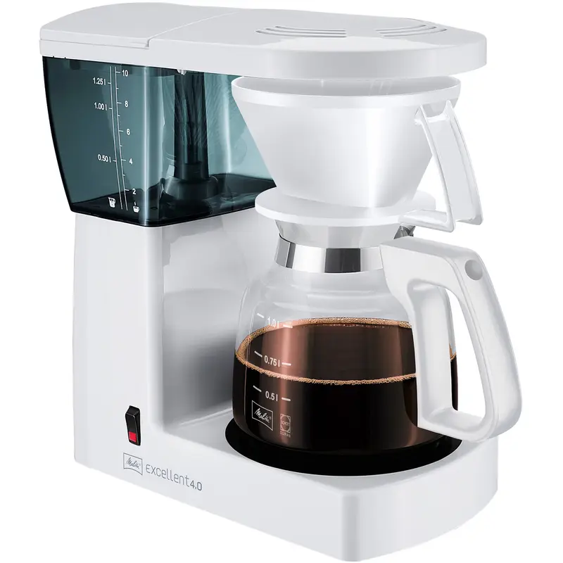 Melitta 21520 Excellent 4.0 Vit Kaffebryggare 1,25l