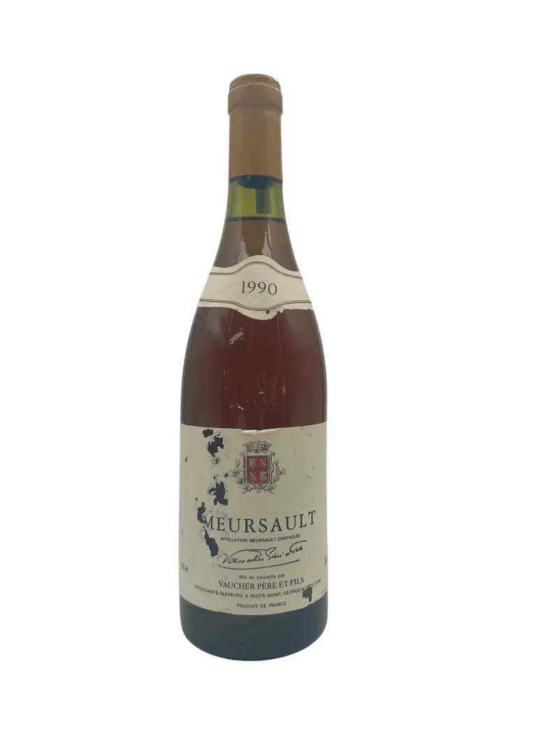 Meursault Vaucher Père et Fils 1990 Bad Label