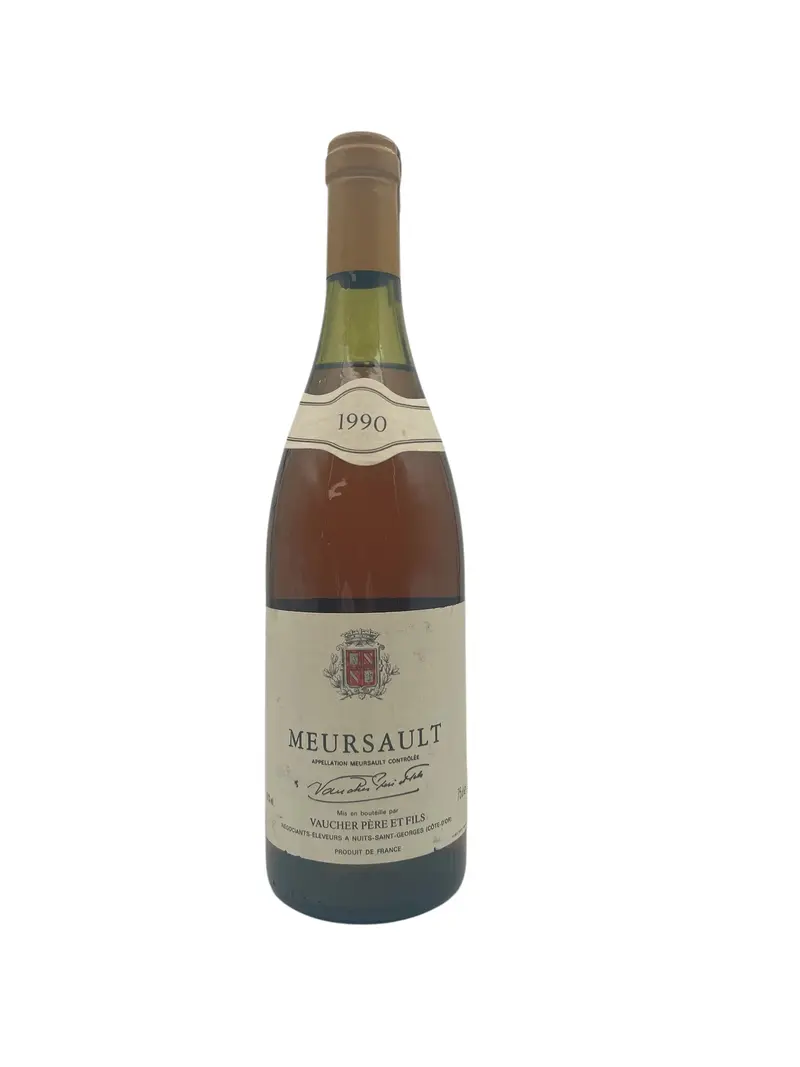 Meursault Vaucher Père et Fils 1990 vitt vin