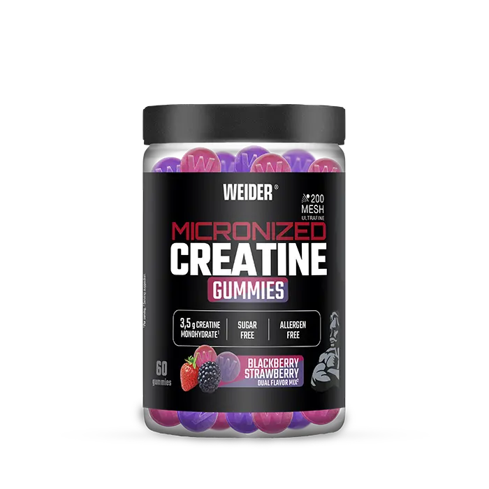 Micronized 200 Mesh Creatine 60 gummies Blackberry/Strawberry