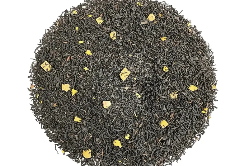 Midsummer Blend-svart te med rabarber/grädde