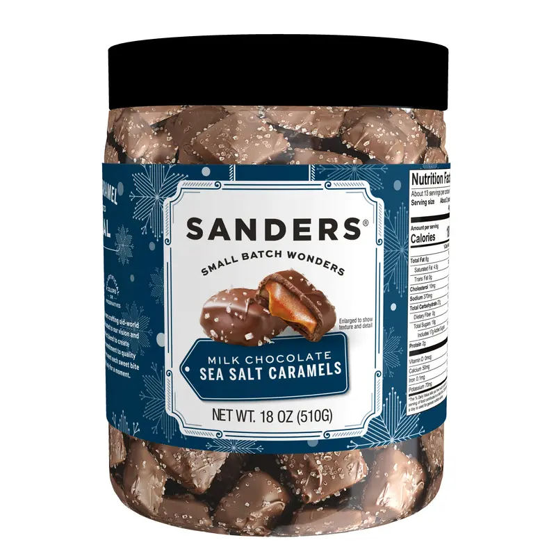 Milk Chocolate Sea Salt Caramel Holiday Tub