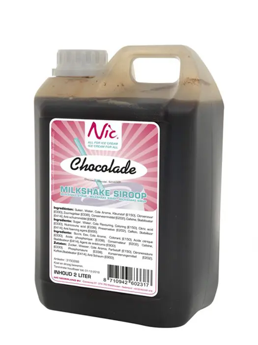 Milkshakesyrup, choklad 2L