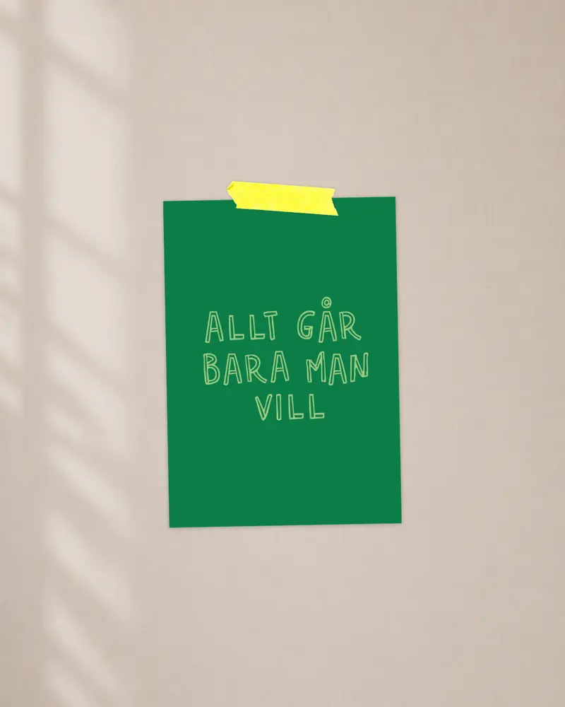Mini poster | Allt går