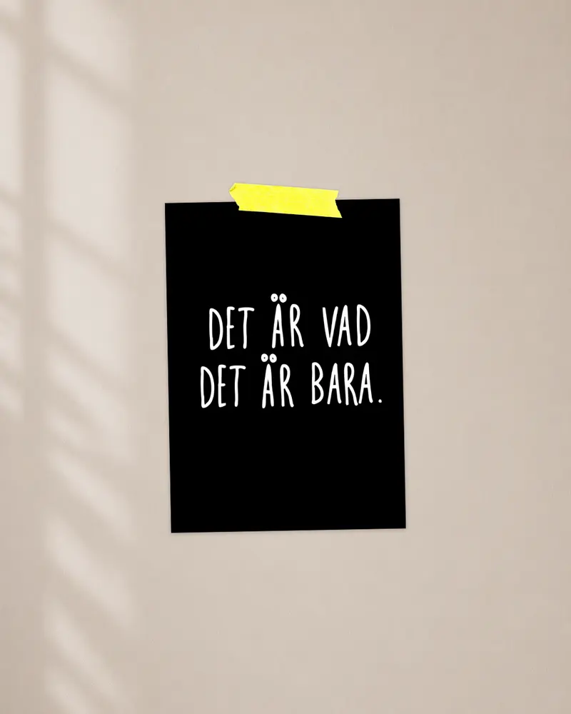 Mini poster | Det är