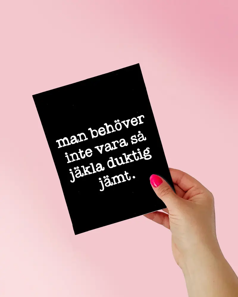 Mini poster | Duktig jämt