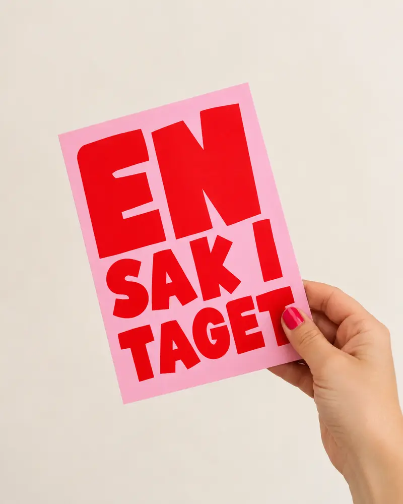 Mini Poster | En sak i taget