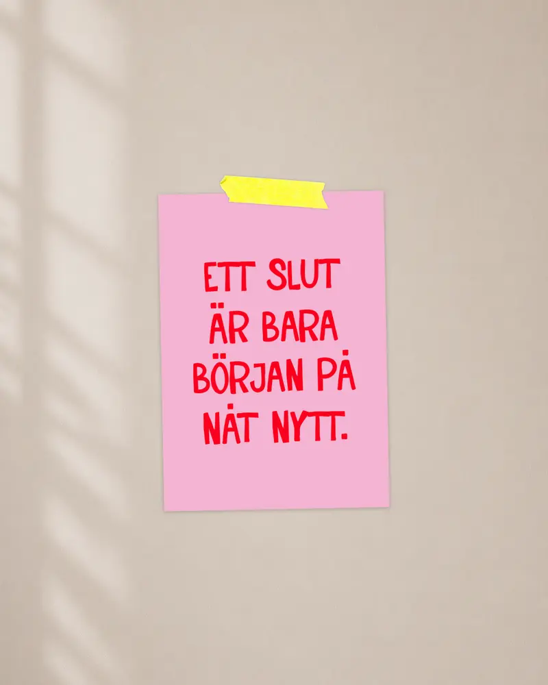 Mini poster | Ett slut