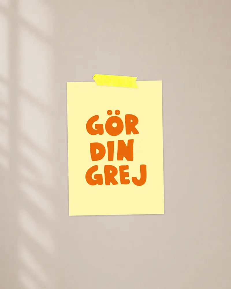 Mini poster | Gör din grej