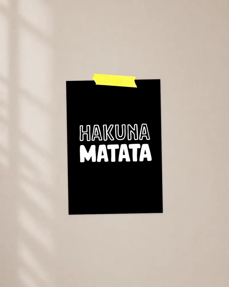 Mini poster | Hakuna Matata