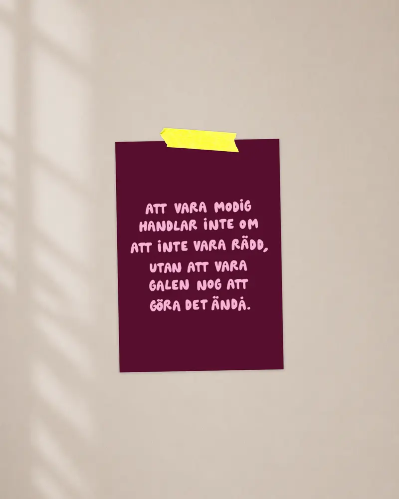 Mini poster | Modig