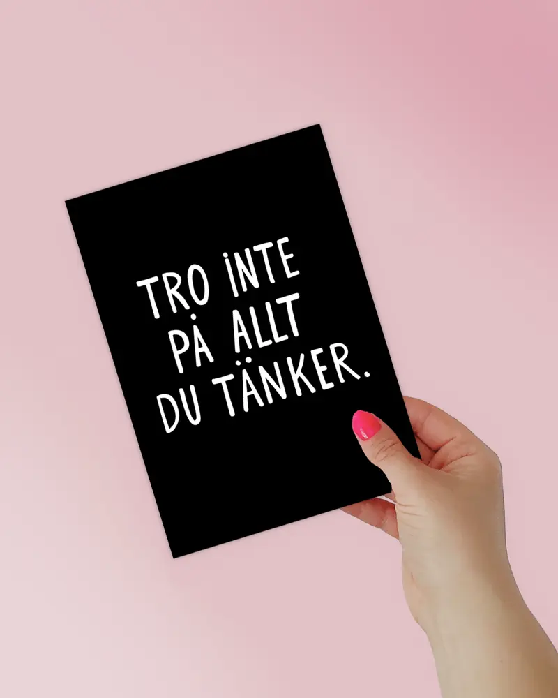 Mini poster | Tro inte på