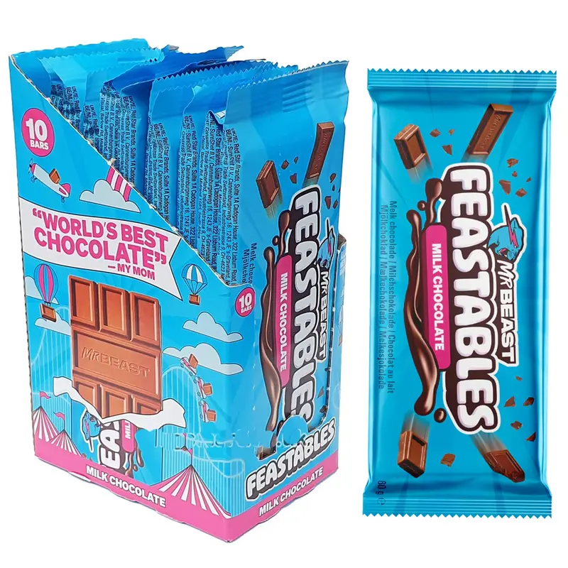 Mr Beast Feastables Milk Chocolate 10 st x 60g