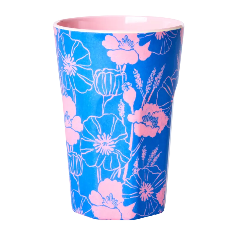 Mugg stor Blue poppies