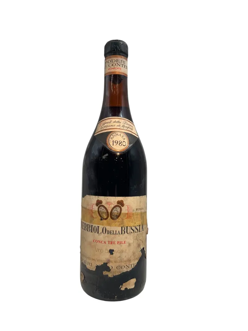 Nebbiolo Aldo Conterno 1980 dålig etikett