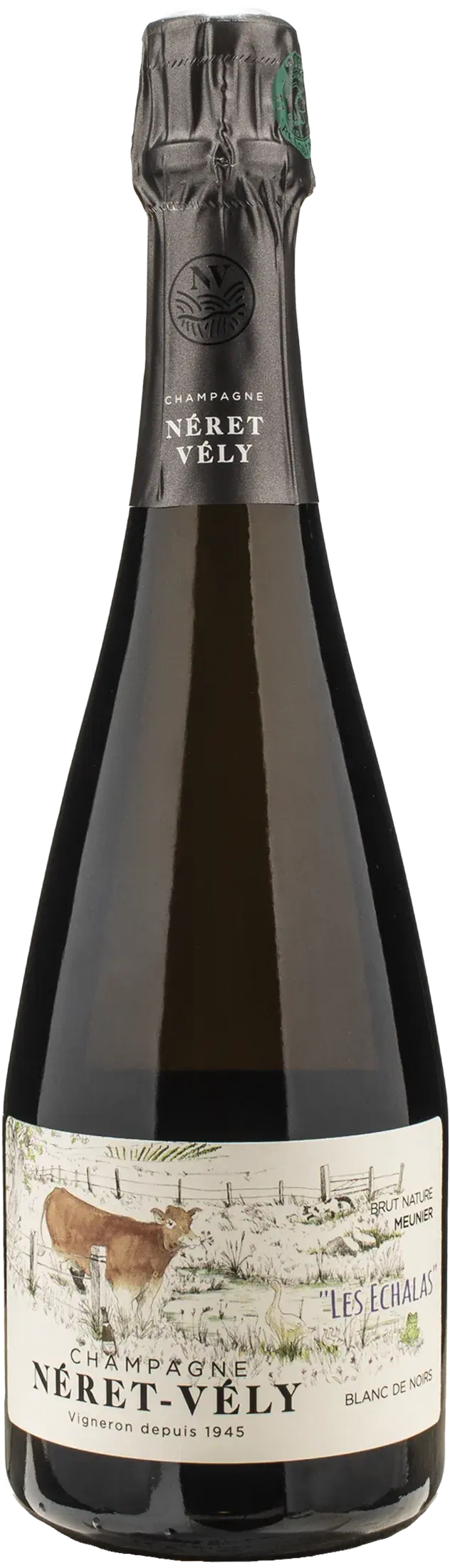 Neret Vely Champagne Meunier Blanc de Noirs Brut Nature Les Echalas