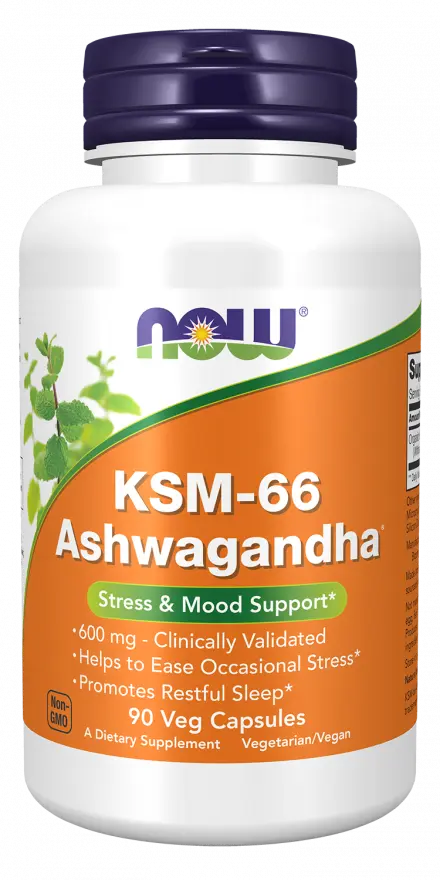 Now Foods KSM-66 Ashwagandha 90 Veg Capsules