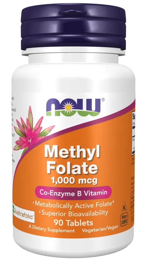 Now Foods Methyl Folate 1000 mcg 90 tabletter