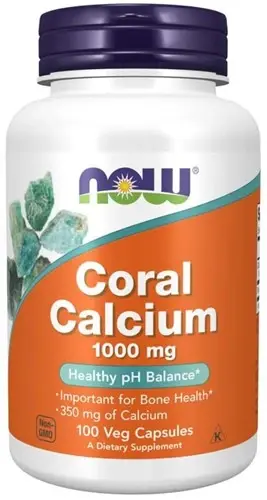 NOW Foods NOW1279 Coral Calcium 1000 mg - 250 veg caps