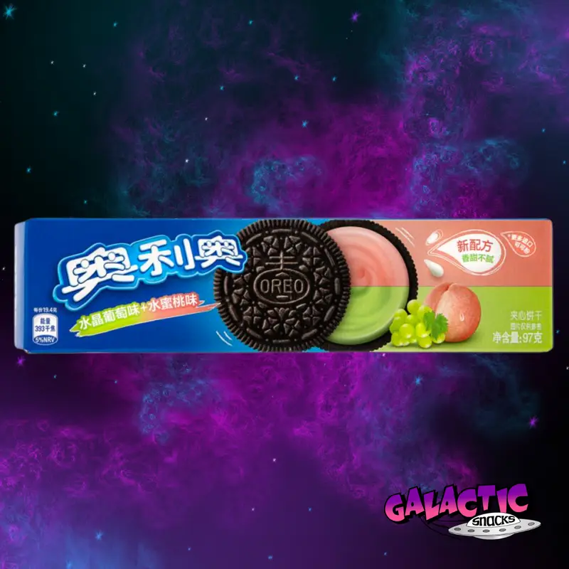 Oreo Crystal Grape & Peach Flavor - 97g (China)