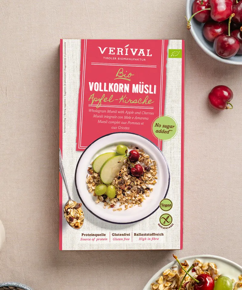 Organic Apple-Cherry Wholegrain Muesli