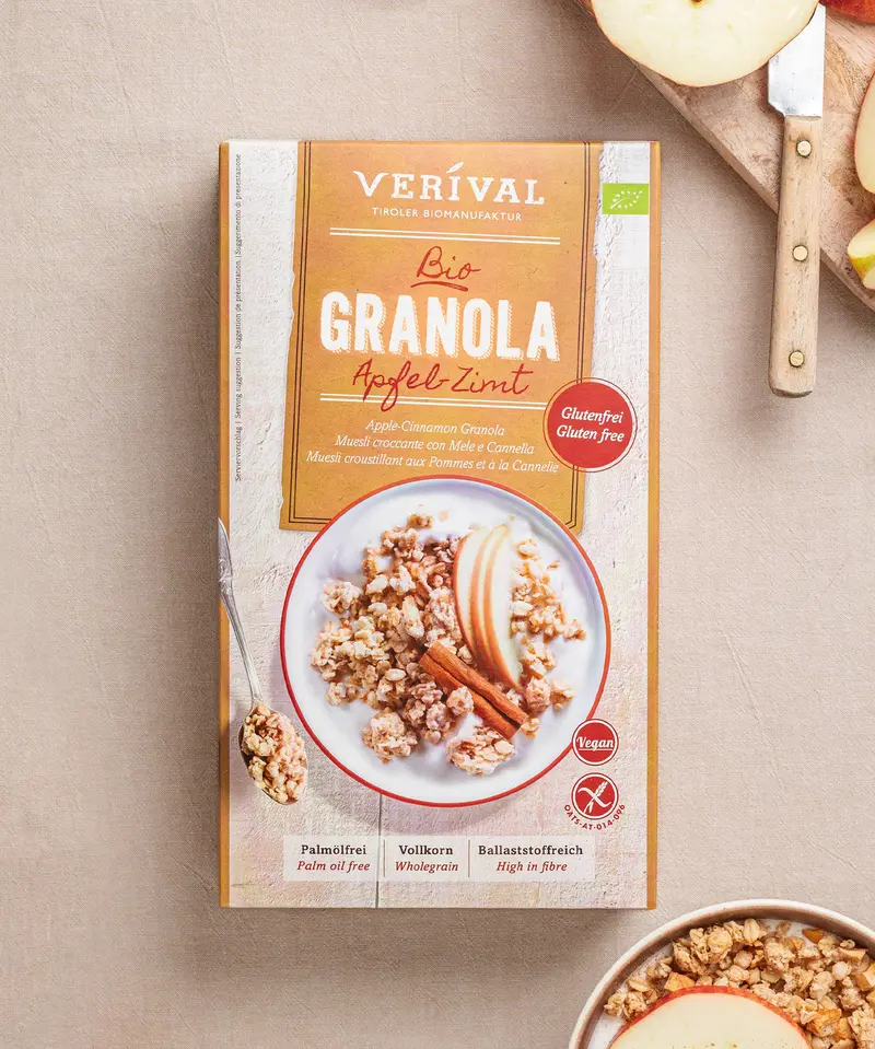 Organic Apple-Cinnamon Granola gluten-free