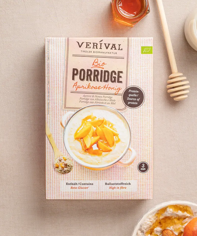 Organic Apricot-Honey Oat Bran Porridge