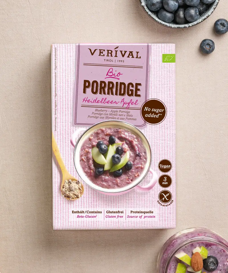 Organic Blueberry-Apple Porridge