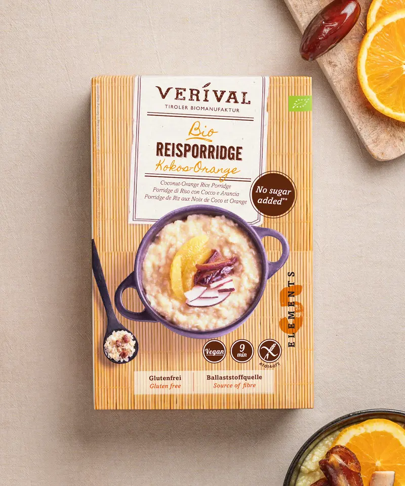 Organic Coconut-Orange 5 Elements Rice Porridge