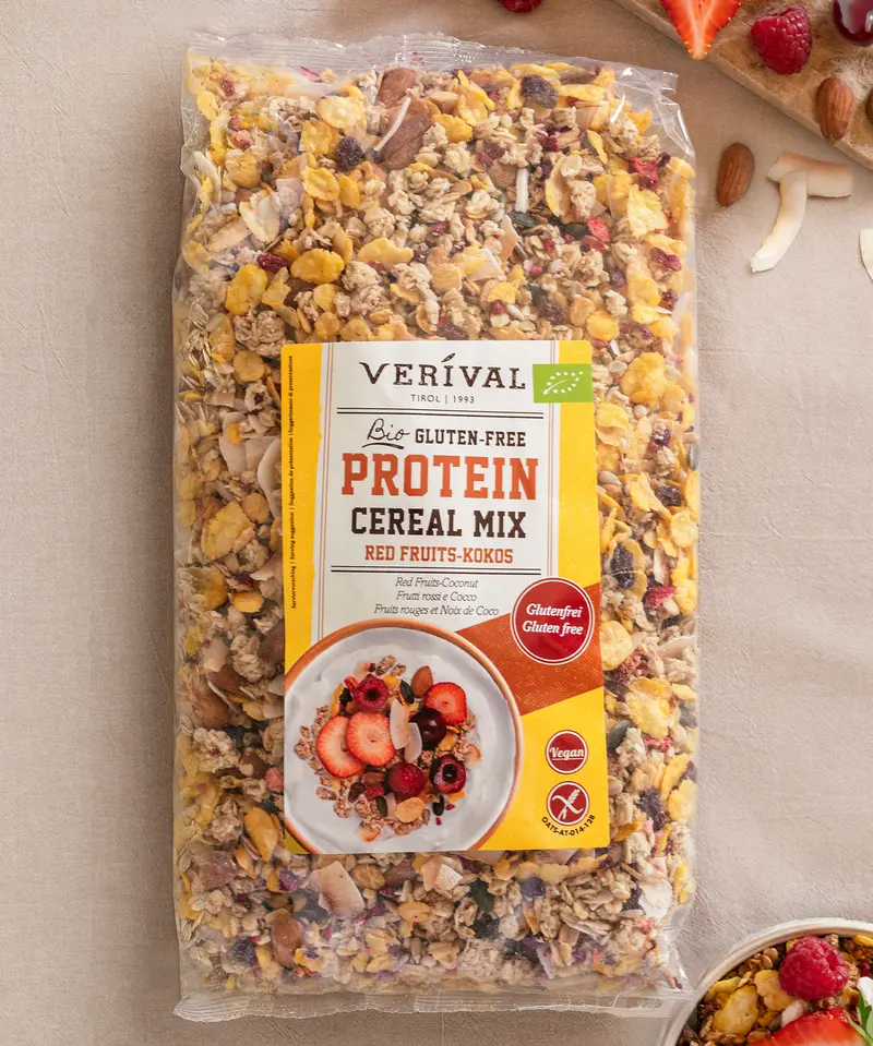 Organic Red Fruits Protein Cereal Mix glutenfree