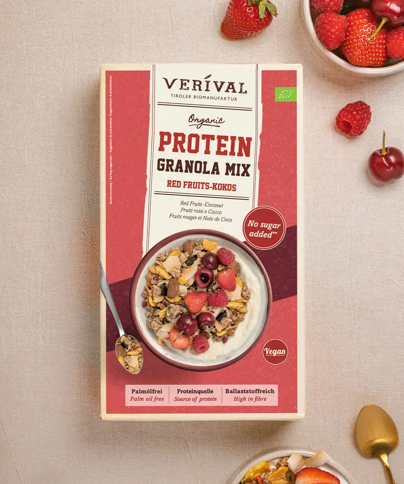 Organic Red Fruits Protein Granola Mix