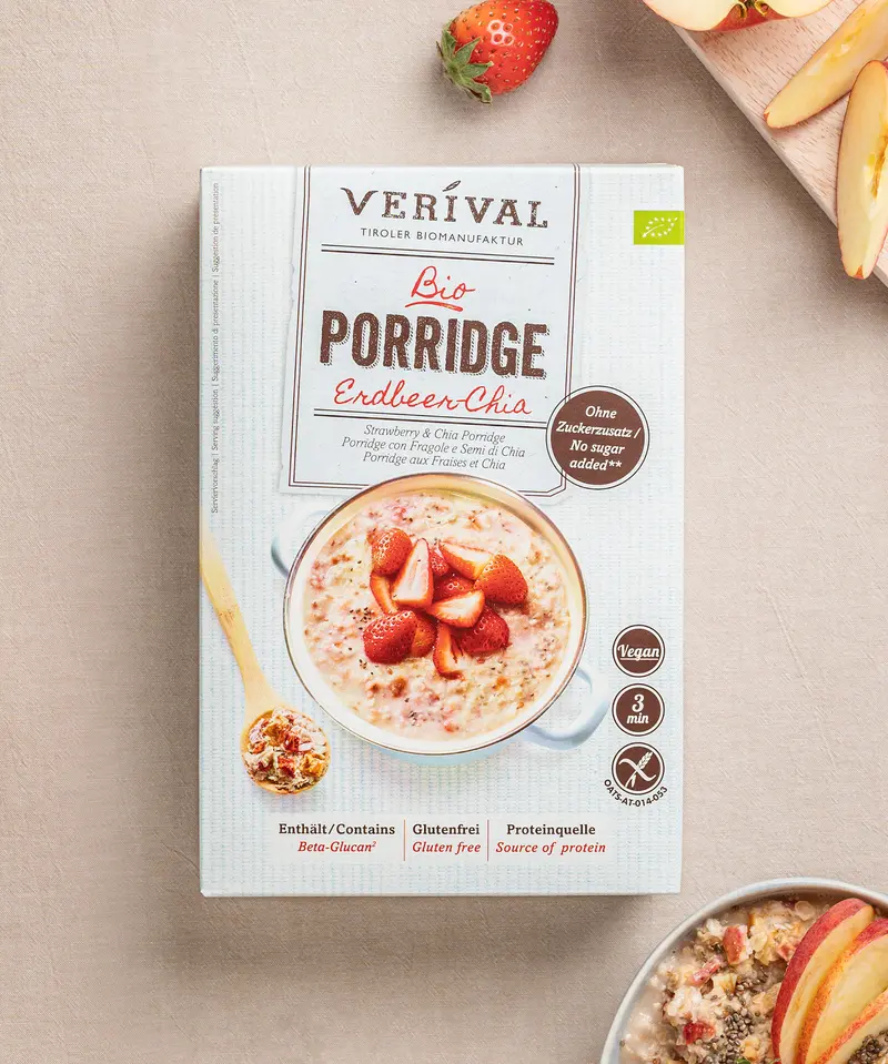 Organic Strawberry-Chia Porridge