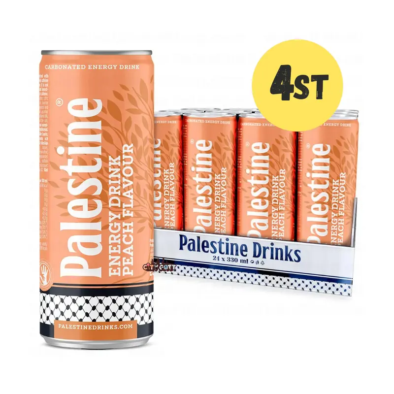 Palestine Energy Drink Peach 25cl x 24st