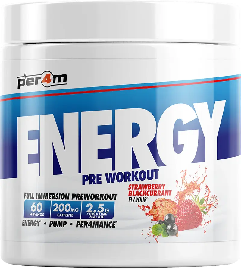 PER4M Energy Pre-workout - 390 g Strawberry Blackcurrant