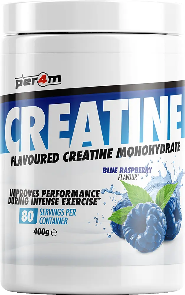 PER4M Flavoured Micronised Creatine - 400 g Blue Raspberry