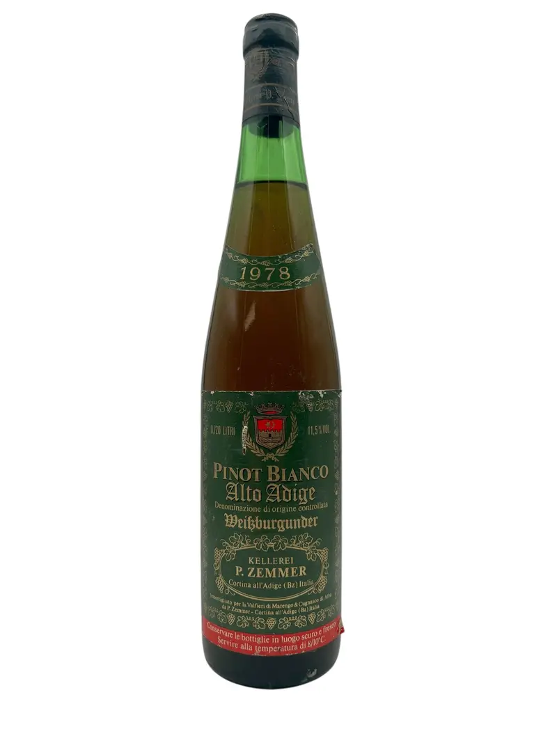 Pinot Bianco Kellerei P. Zemmer 1978