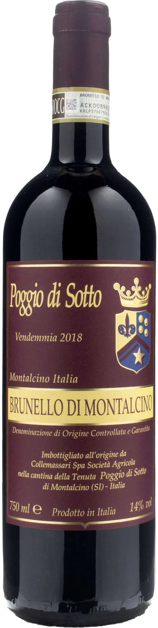 Poggio di Sotto Brunello di Montalcino 2018