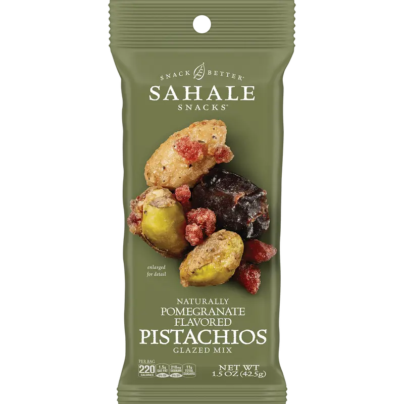 Pomegranate Pistachios Glazed Mix Nut Blend - 1.5 oz. Pouch