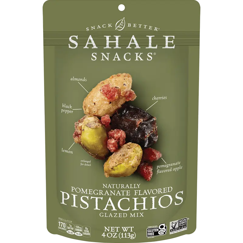 Pomegranate Pistachios Glazed Mix Nut Blend - 4 oz. Pouch