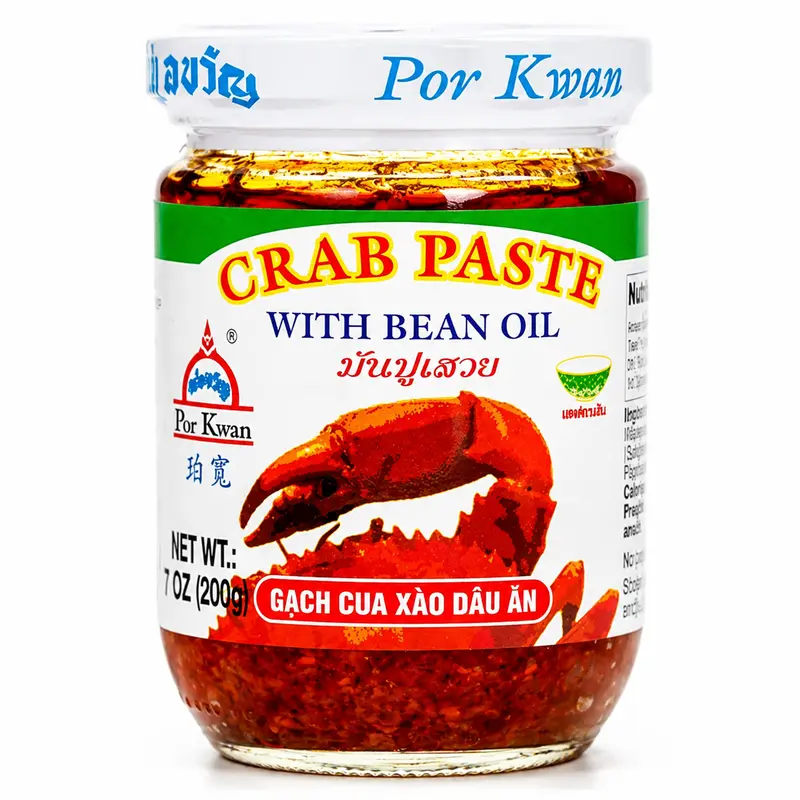 Por Kwan Krabbpasta med Sojabönsolja 200g