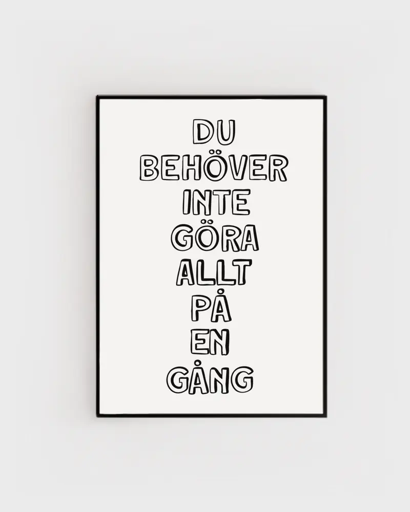 Poster | Allt på en gång