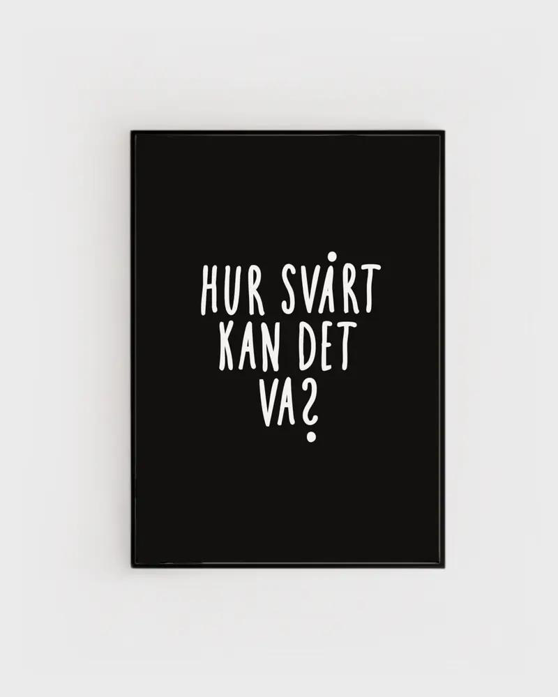 Poster | Hur svårt kan det va?